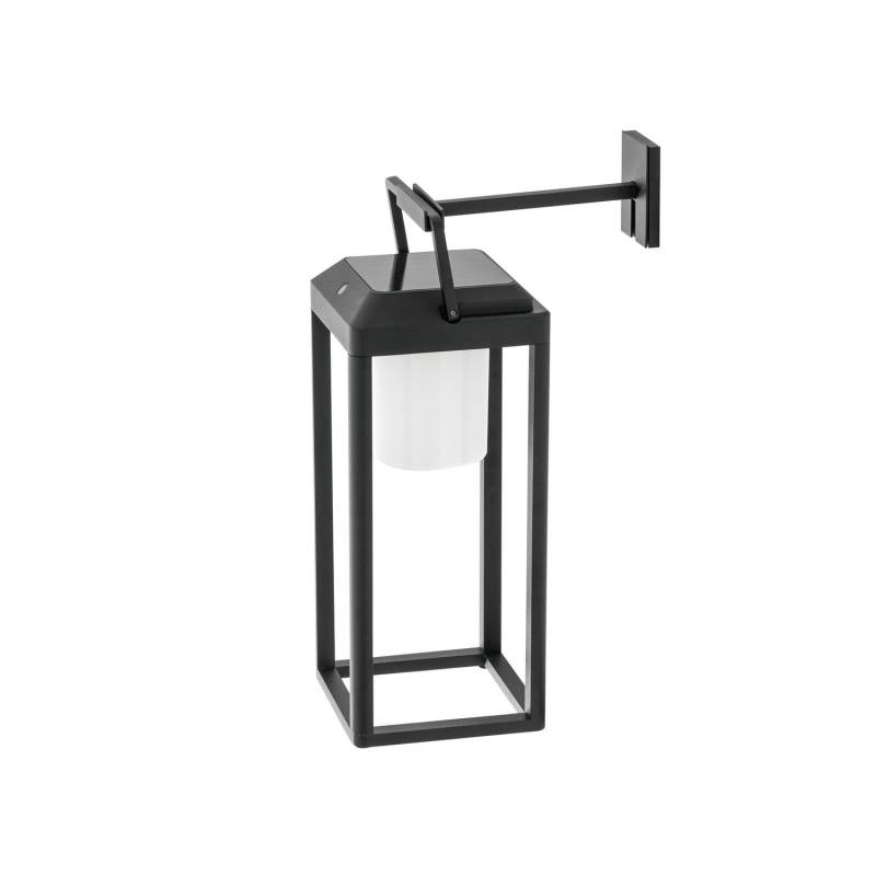 Lucande Led Solarleuchte Lampe Außenleuchte Schwarz Aluminium Eckig 2in1 Tilena B-Ware von Lucande
