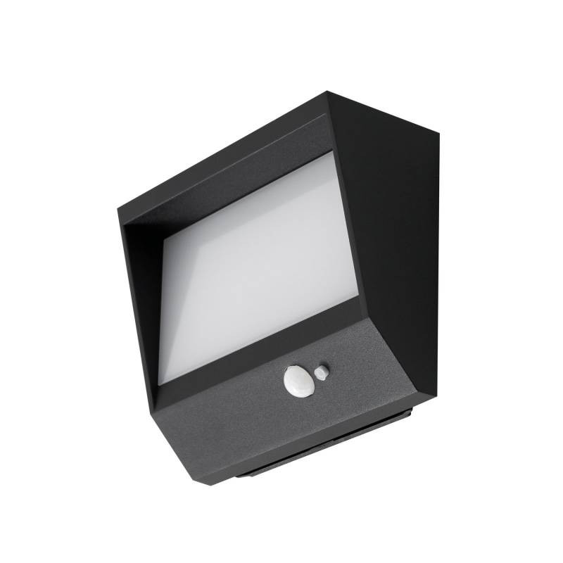 Lucande Led Solarwandlampe Dava 14 Cm Hoch Alu Sensor Wandlampe Wandleuchte Spot B-Ware von Lucande