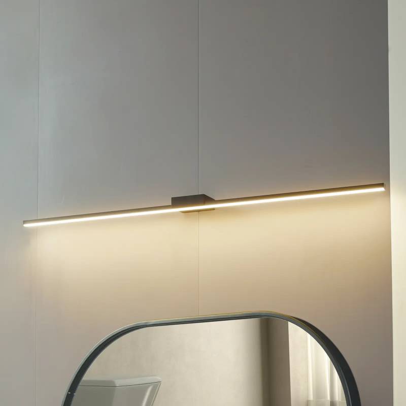 Lucande Led Spiegellampe Kivana Wandleuchte Wandlampe Schwarz Metall 120cm Ip44 B-Ware von Lucande