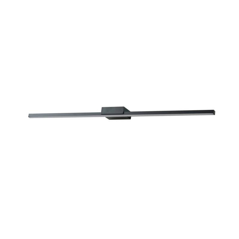 Lucande Led Spiegellampe Kivana Wandleuchte Wandlampe Schwarz Metall 90cm I979 B-Ware von Lucande
