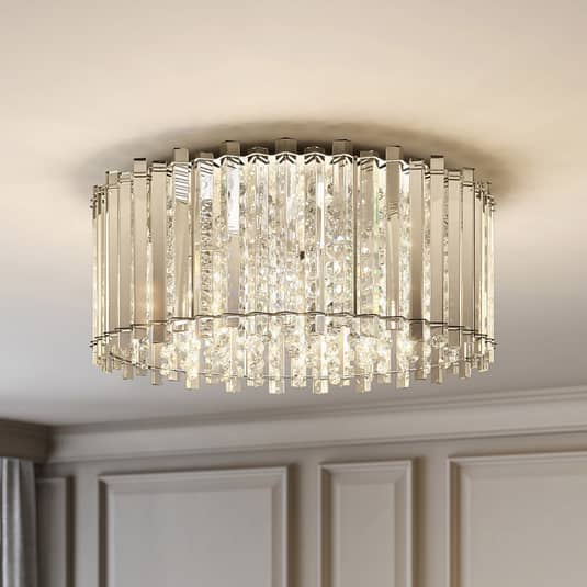 Lucande Limana Kristall Deckenlampe Lampe Deckenlampe Wohnzimmerlampe G9 ø5610 B-Ware von Lucande