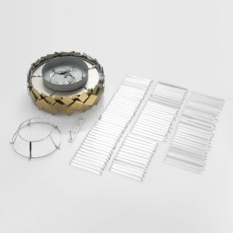 B-Ware Lucande Miraia Kristall Deckenleuchte Gold Deckenlampe Lampe Leuchte Siehe Text B-Ware Lucande Miraia Kristall Deckenleuchte Gold Deckenlampe Lampe Leuchte Siehe Text von Lucande