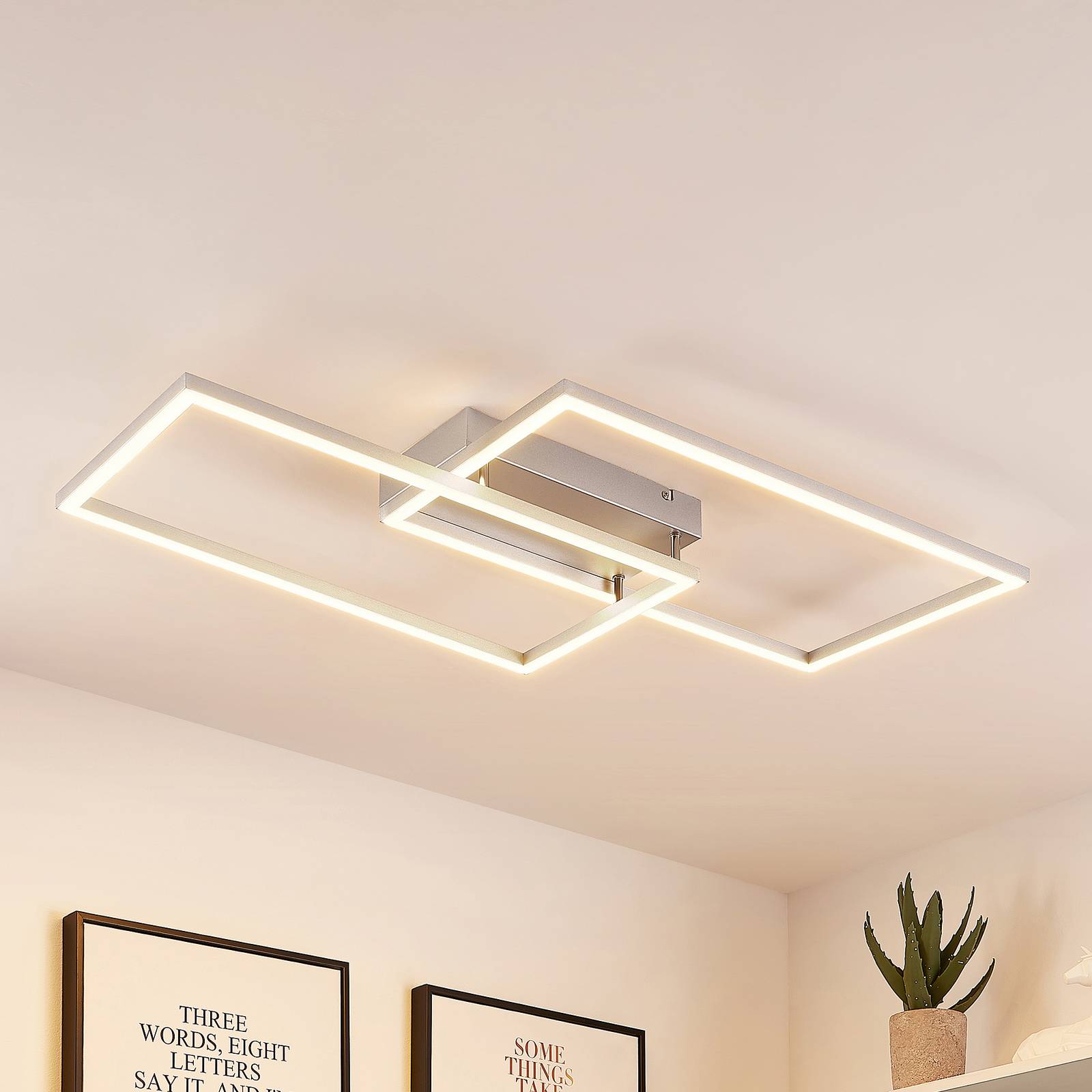 Lucande Muir LED-Deckenlampe, rechteckig, CCT von LUCANDE