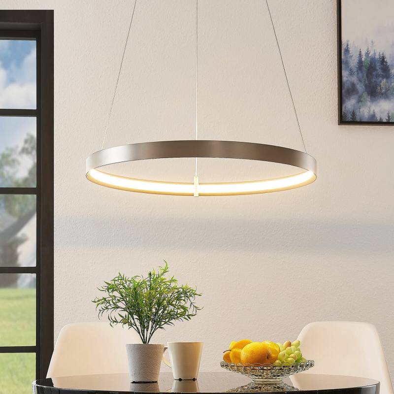 Lucande Naylia Led Hängeleuchte Hängeleuchte Lampe Leuchte Led Nickel ø 60 Cm B-Ware von Lucande