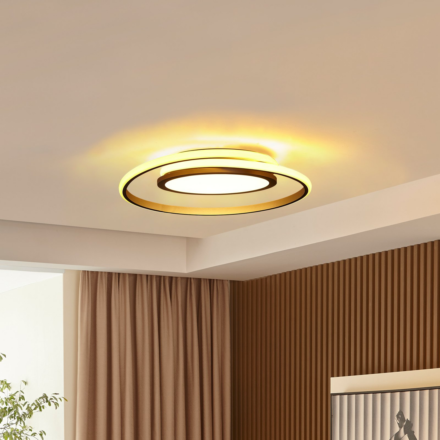 Lucande Noud Led Deckenlampe Deckenleuchte Lampe Leuchte Spiralleuchte Dimmbar   B-Ware von Lucande