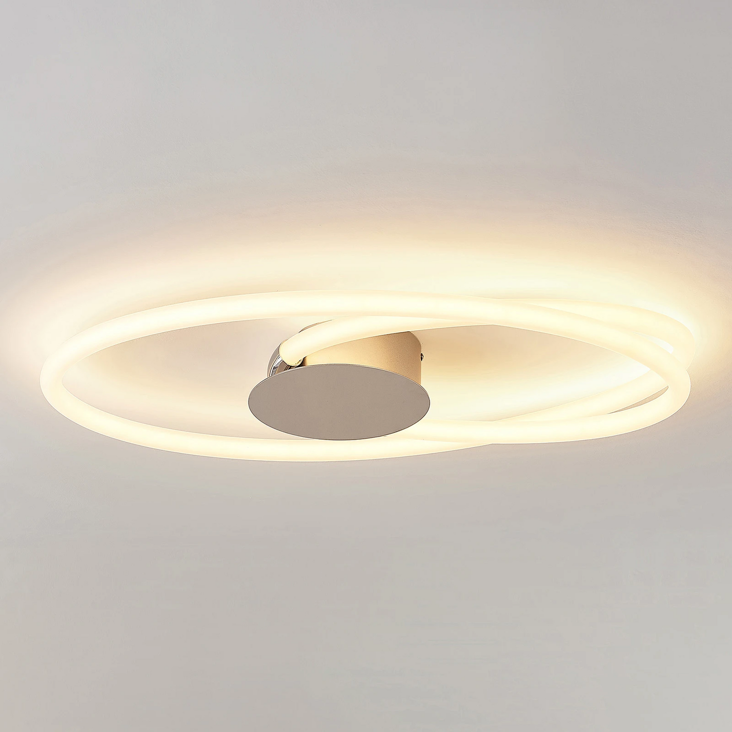 Lucande Ovala Led Deckenleuchte Lampe Wohnzimmerleuchte Decke 72 Cm Dimmbar Spot B-Ware von Lucande