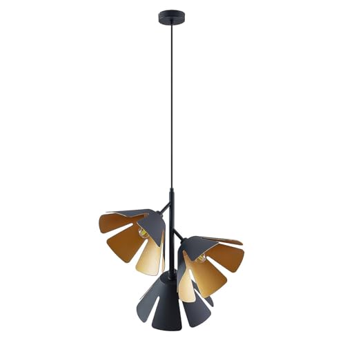 Lucande Pendelleuchte Jemmily (Design, Modern) in Schwarz aus Aluminium (3 flammig E14) - Design-Hängeleuchte Esstischlampe Hängelampe Hängeleuchte Wohnzimmerleuchte von Lucande