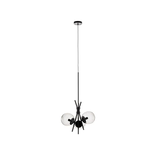 Lucande Pendelleuchte Sotiana (Design, Modern) in Schwarz aus Metall (3 flammig E14) - Design-Hängeleuchte Esstischlampe Hängelampe Hängeleuchte Wohnzimmerleuchte von Lucande