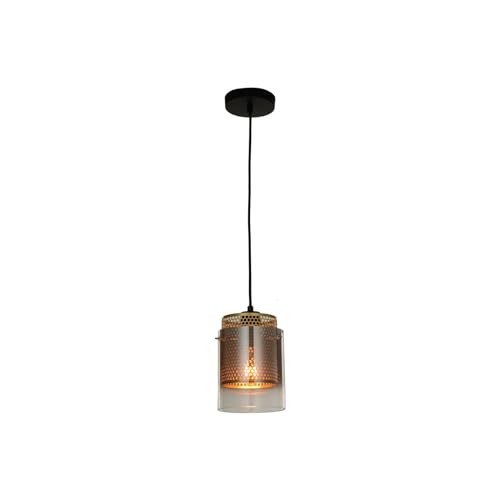 Lucande Pendelleuchte 'Sterzy' (Modern) in Schwarz aus Glas u.a. für Wohnzimmer & Esszimmer (1 flammig, E27) - Deckenlampe, Esstischlampe, Hängelampe, Hängeleuchte, Wohnzimmerlampe von Lucande