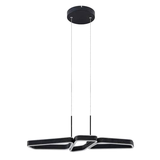 Lucande Quinn Led Hängeleuchte Hängeleuchte Deckenlampe Designerlampe Schwarz  B-Ware von Lucande