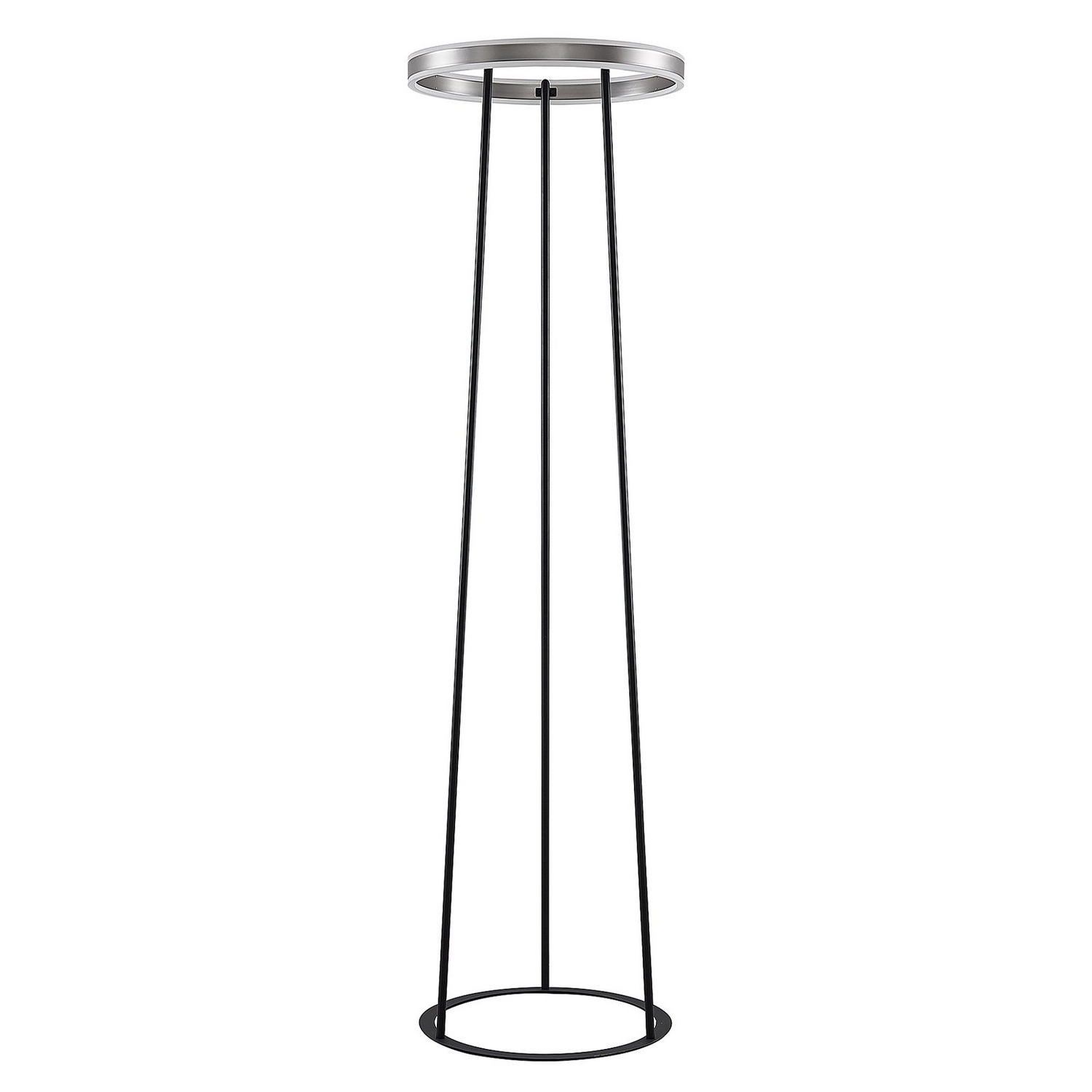 Lucande Seppe Led Stehleuchte ø 50 Cm Nickel Stehlampe Lampe Leuchte Spot Licht B-Ware von Lucande