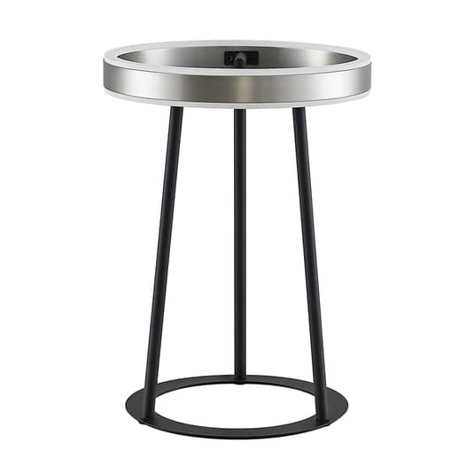 Lucande Seppe Led Tischleuchte Schreibtischlampe Deko Bürotischleuchte Nickel B-Ware von Lucande