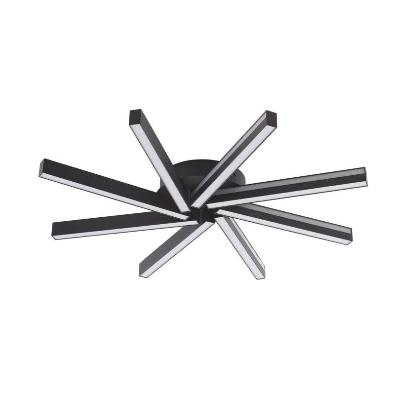 Lucande Smart Led Deckenleuchte Tjado ø 70 Cm Schwarz Deckenlampe Lampe Leuchte B-Ware von Lucande