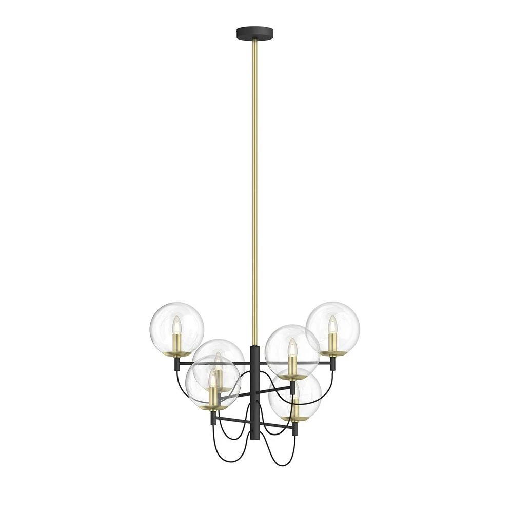 Lucande Sotiana Hängeleuchte Hängeleuchte Leuchte Lampe E14 6 Glaskugeln Mess599 B-Ware von Lucande