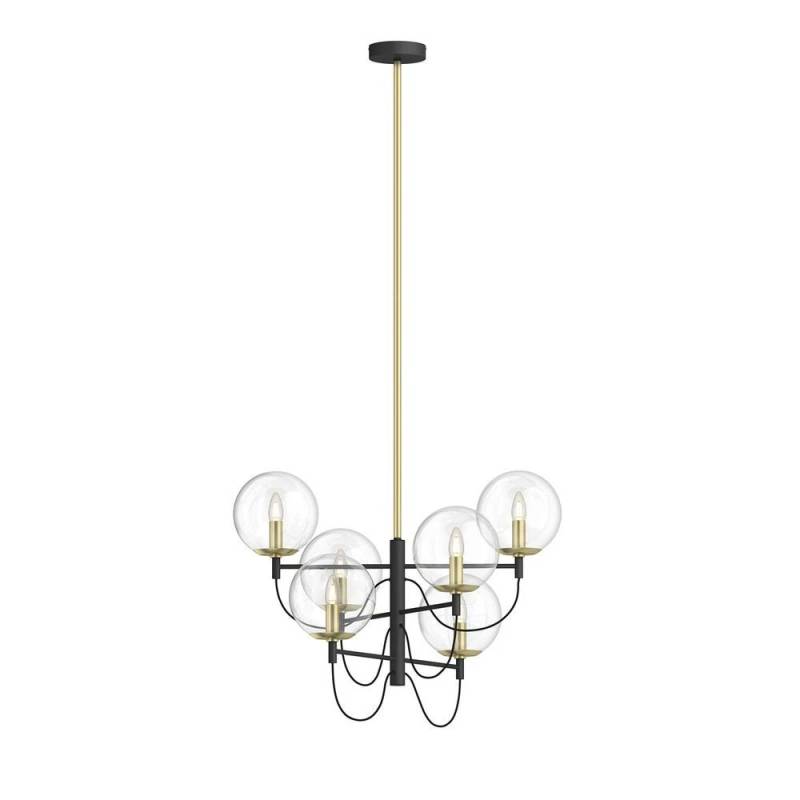 Lucande Sotiana Hängeleuchte Hängeleuchte Leuchte Lampe E14 6 Glaskugeln Mess599 B-Ware von Lucande
