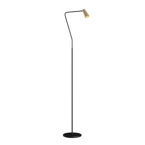 Lucande Stehlampe 'Angelina' (Skandinavisch) in Gold/Messing aus Metall u.a. für Wohnzimmer & Esszimmer (1 flammig, GU10) - Stehleuchte, Standleuchte, Floor Lamp, Wohnzimmerlampe, Wohnzimmerlampe von Lucande