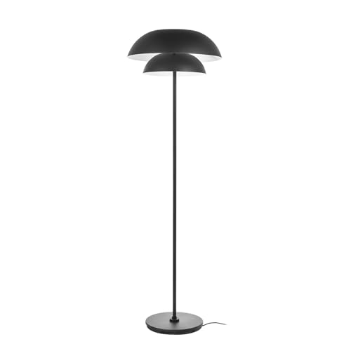 Lucande Stehlampe Kellina (Design, Modern) in Schwarz aus Metall (1 flammig E27) - Design Stehleuchte Floor Lamp Standleuchte Wohnzimmerlampe Wohnzimmerleuchte von Lucande