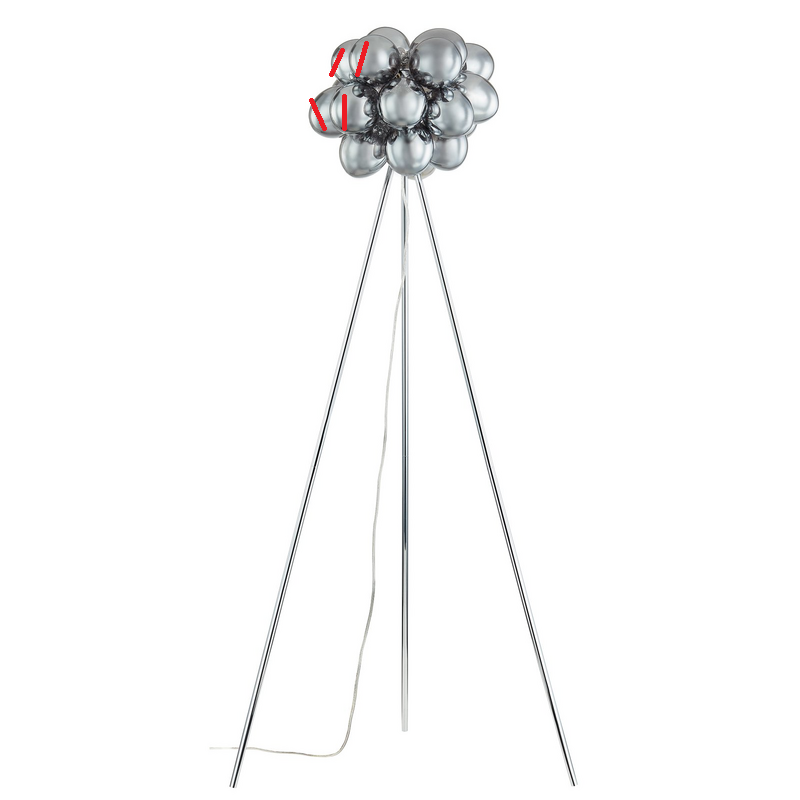 Lucande Stehleuchte Diborah Lampe Glas Rauchgrau 150 Cm Siehe Text/Foto B-Ware von Lucande