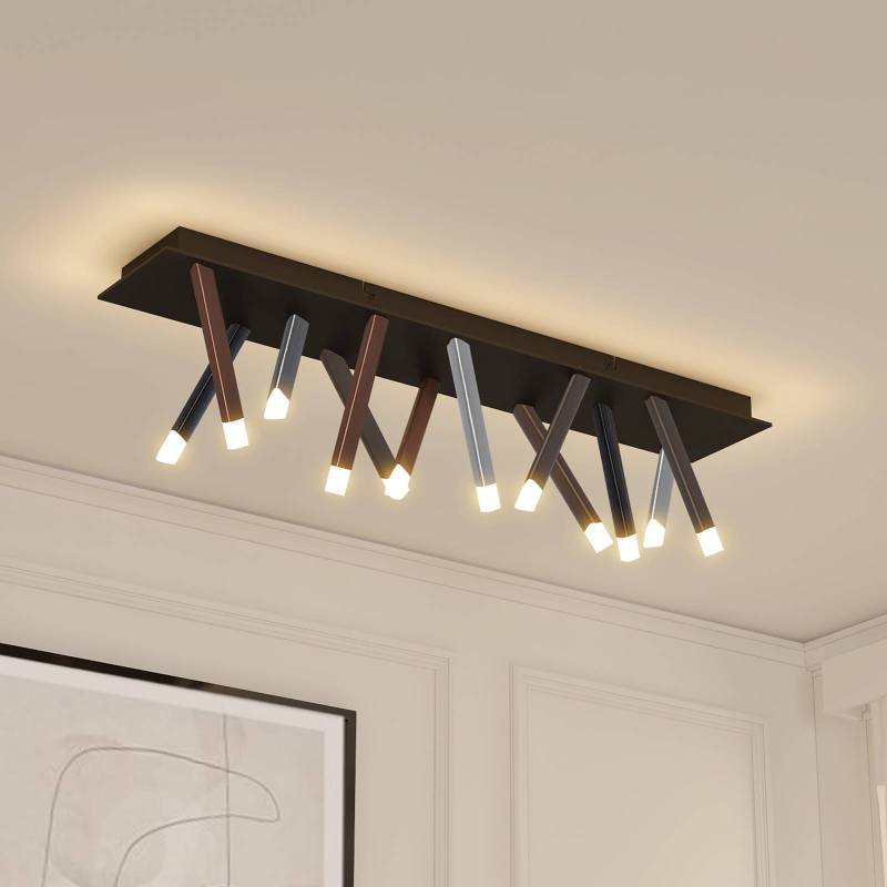 Lucande LED-Deckenleuchte Stoika, 100cm, eckig, Metall Lucande LED-Deckenleuchte Stoika, 100cm, eckig, Metall von LUCANDE