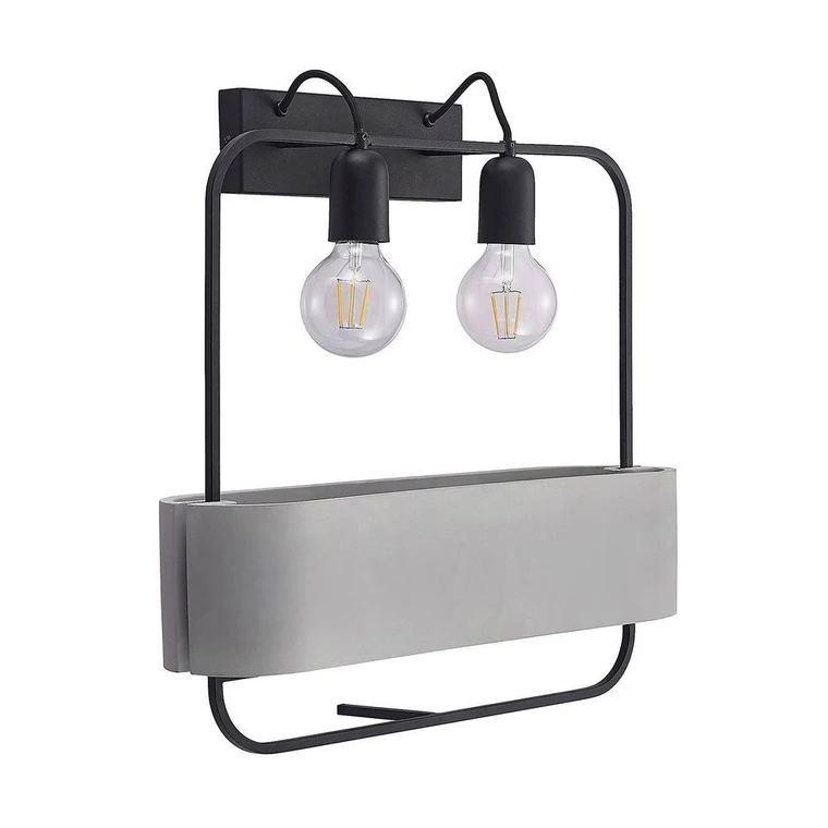 Lucande Teona Wandleuchte Wandlampe Lampe Leuchte Wohnzimmerlampe Zweiflammig946 B-Ware von Lucande