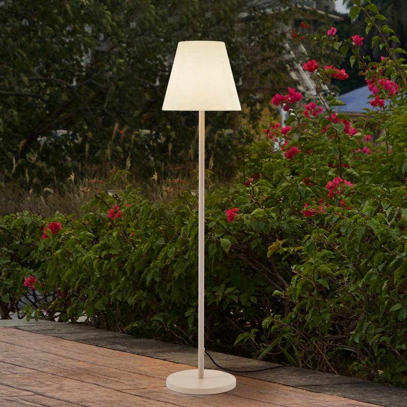 Lucande Terrassenleuchte Außenlampe Jaimy Beige Metall Siehe Text/Foto B-Ware von Lucande