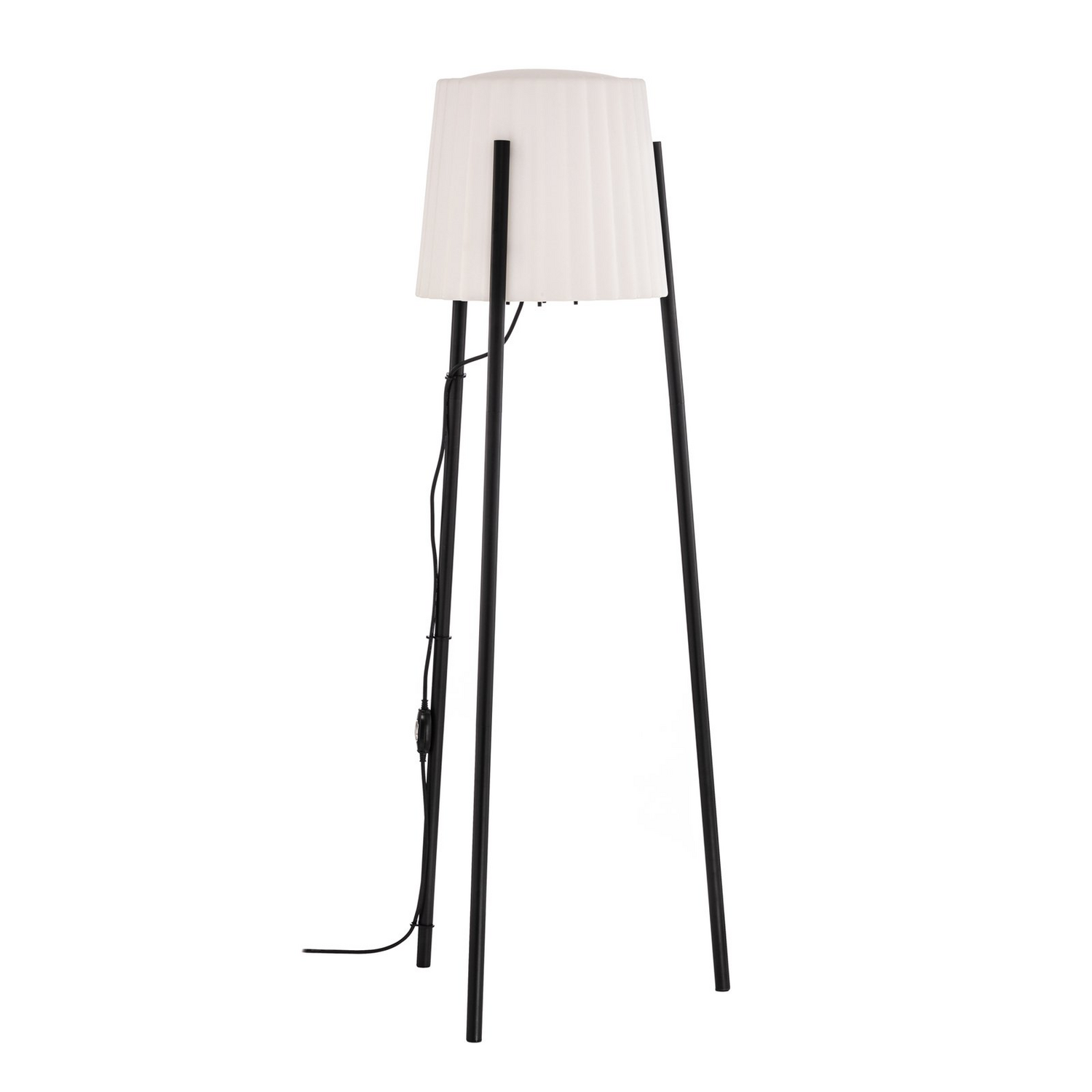 Lucande Terrassenleuchte Außenlampe Jaimy Dreibein Aluminium Weiß Schwarz 148cm B-Ware Lucande Terrassenleuchte Außenlampe Jaimy Dreibein Aluminium Weiß Schwarz 148cm B-Ware von Lucande