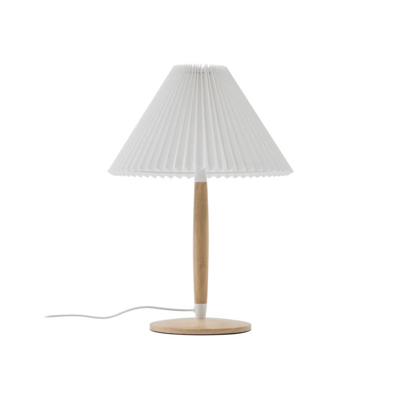 Lucande Tischleuchte Leuchte Tischlampe Lampe Ellorin Weiß Holz ø 37 Cm E27 B-Ware von Lucande