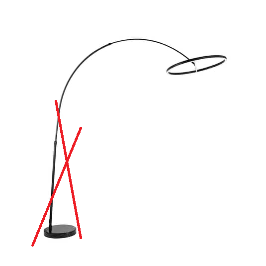 Lucande Virvera Led Bogenstehlampe Standleuchte Rund Schwarz Siehe Text/Foto B-Ware von Lucande