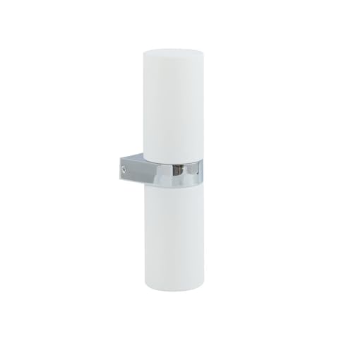 Lucande Wandleuchte, Wandlampe Bad Basolo (spritzwassergeschützt (Modern) in Chrom (2 flammig E14) - Wandleuchten Spiegelleuchte Badezimmer Wandbeleuchtung Badezimmerleuchte von Lucande