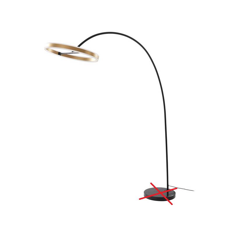 Lucande Yekta Led Bogenstehlampe Stehlampe Stehleuchte Leuchte Siehe Text/Foto B-Ware von Lucande