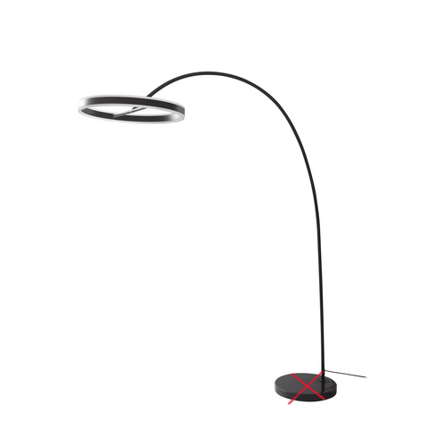 Lucande Yekta LED-Bogenstehlampe Stehleuchte Stehlampe Lampe Leuchte DEFEKTWARE von Lucande