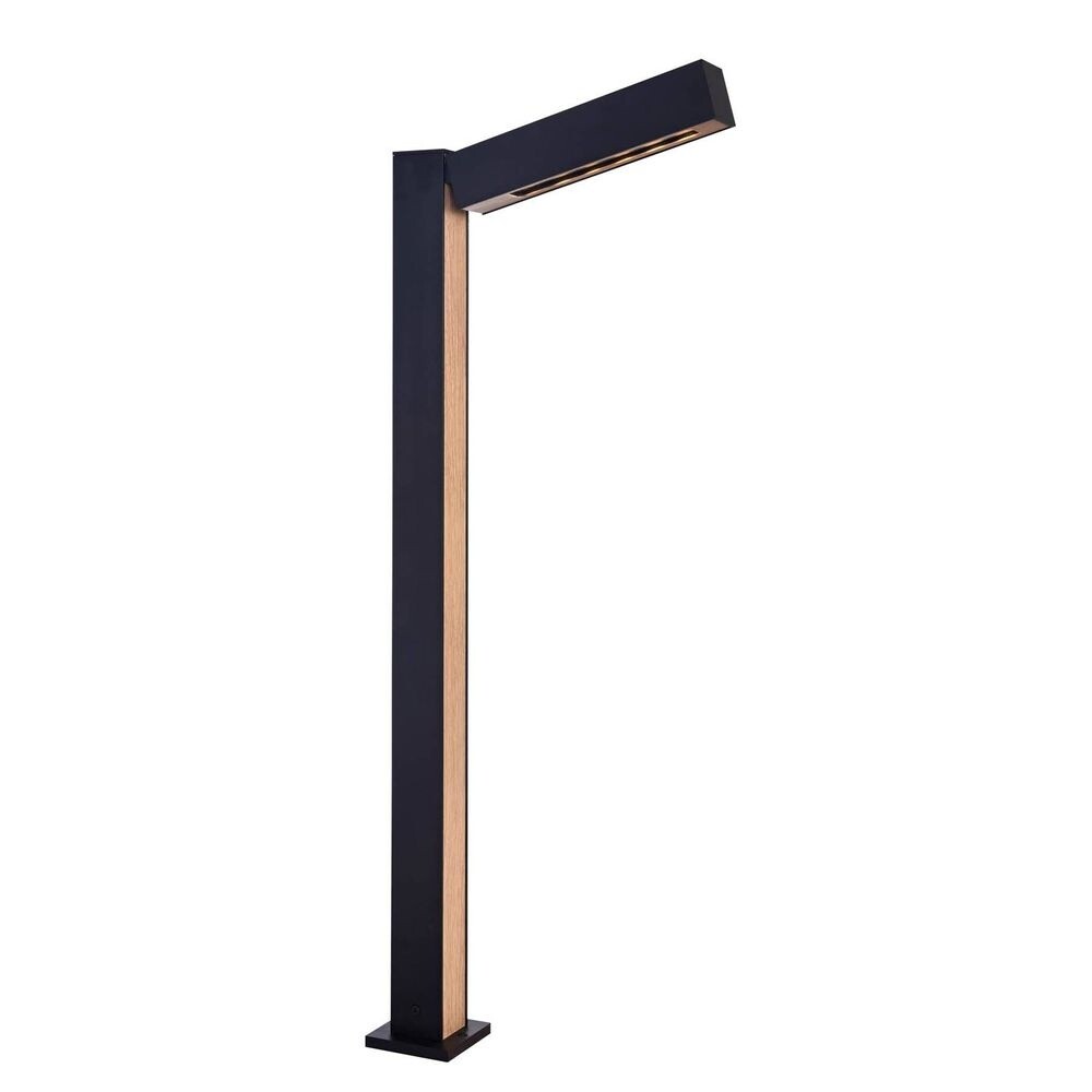 Lucande - Taskalin Garten Leuchte H70 Black/Wood Lucande von Lucande