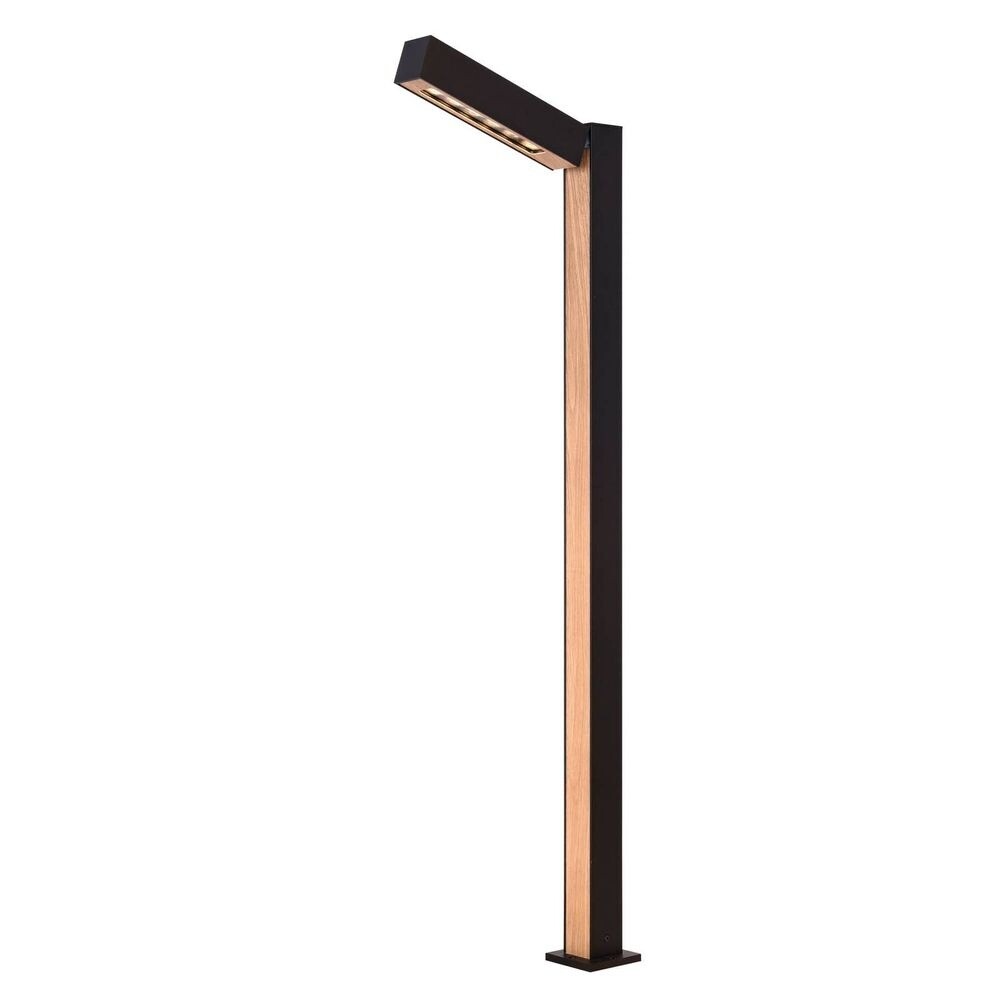 Lucande - Taskalin Garten Leuchte H90 Black/Wood von Lucande