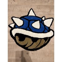 Mario Kart Blue Shell Teppich/Rug Mario Kart Blue Shell Teppich/Rug von LucarinoRugs