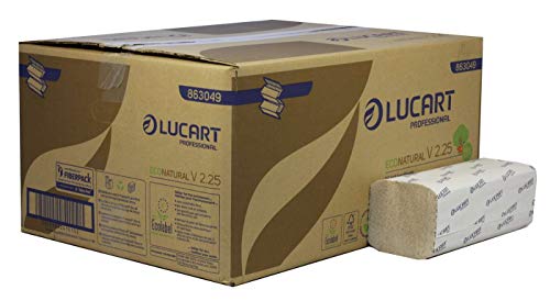 Lucart EcoNatural V2.25 Papierhandtuch, 2-lagig, 3.800 Stück, Code 863049 von Lucart