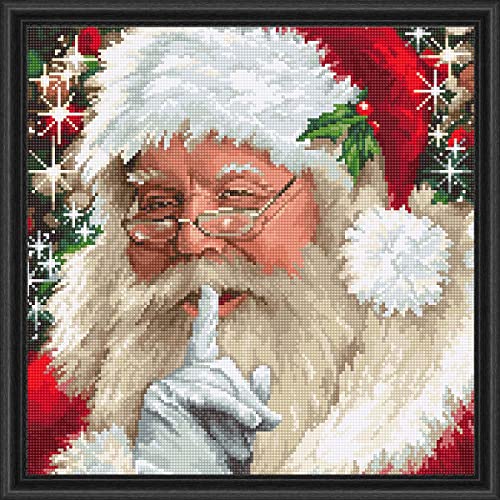 Luca-S Kreuzstich Set Santa, Zählmuster, 26x25cm von LUCAS