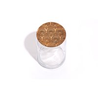 Deco Floral/Holz Deckel Glas von LuccaWorkshop