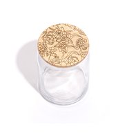 Floral Feld/Deckel Glas Holz von LuccaWorkshop