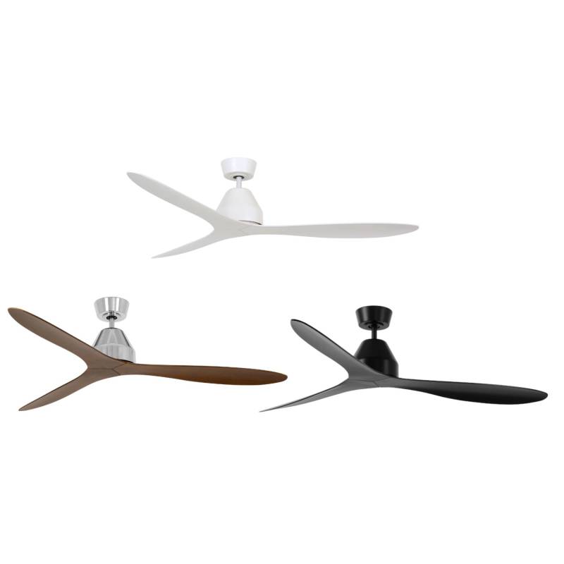 Lucci Air Energiespar Deckenventilator Whitehaven 142 cm mit Fernbedienung in Schwarz von Lucci Air
