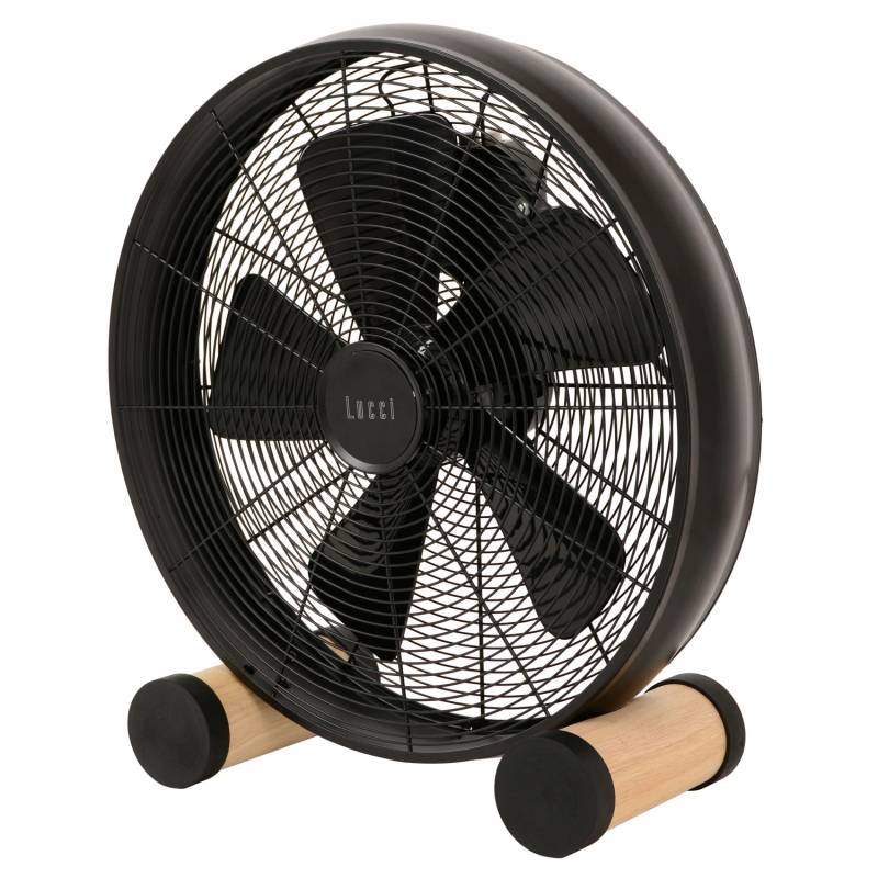 Lucci Air Retro Design Bodenventilator Breeze Floor Schwarz von Lucci Air