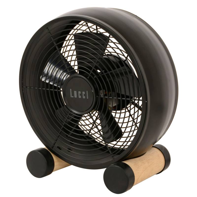 Lucci Air Retro Design Tischventilator Breeze Table Schwarz von Lucci Air