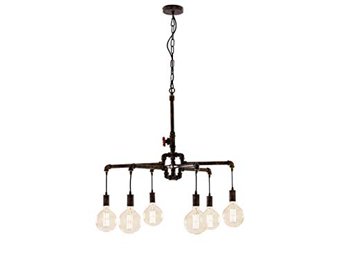 Luce Design Ausgefallener LED Kronleuchter mehrflammig im Industrielook mit Wasserrohr Rostoptik Luce Design Ausgefallener LED Kronleuchter mehrflammig im Industrielook mit Wasserrohr Rostoptik von Luce Design