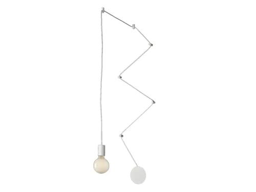 Luce Design Außergewöhnliche Pendelleuchte 1-flammig Weiß Wandmontage - kunstvolle Designerlampe mit Distanzaufhängung Luce Design Außergewöhnliche Pendelleuchte 1-flammig Weiß Wandmontage - kunstvolle Designerlampe mit Distanzaufhängung von Luce Design
