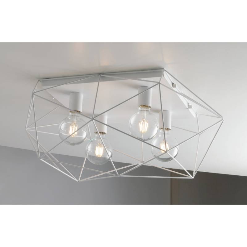 Luce Design Deckenleuchte Abraxas 4-flammig Weiß 51 cm x 62,5 cm von Luce Design