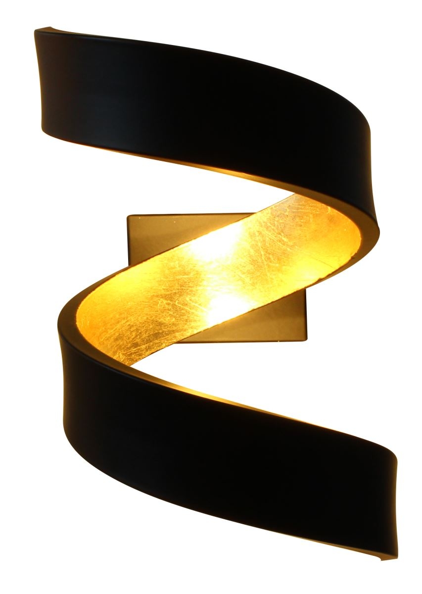 Luce Design Helix LED Wandleuchte gold, schwarz 300lm 3000K 13x17x10cm von Luce Design