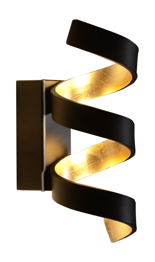 Luce Design Helix LED Wandleuchte gold, schwarz 450lm 3000K 15x26x13cm von Luce Design