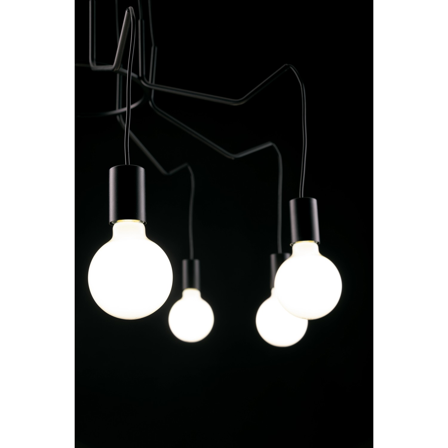 Luce Design Kronleuchter Habitat 8-flammig Schwarz Ø 85 cm von Luce Design