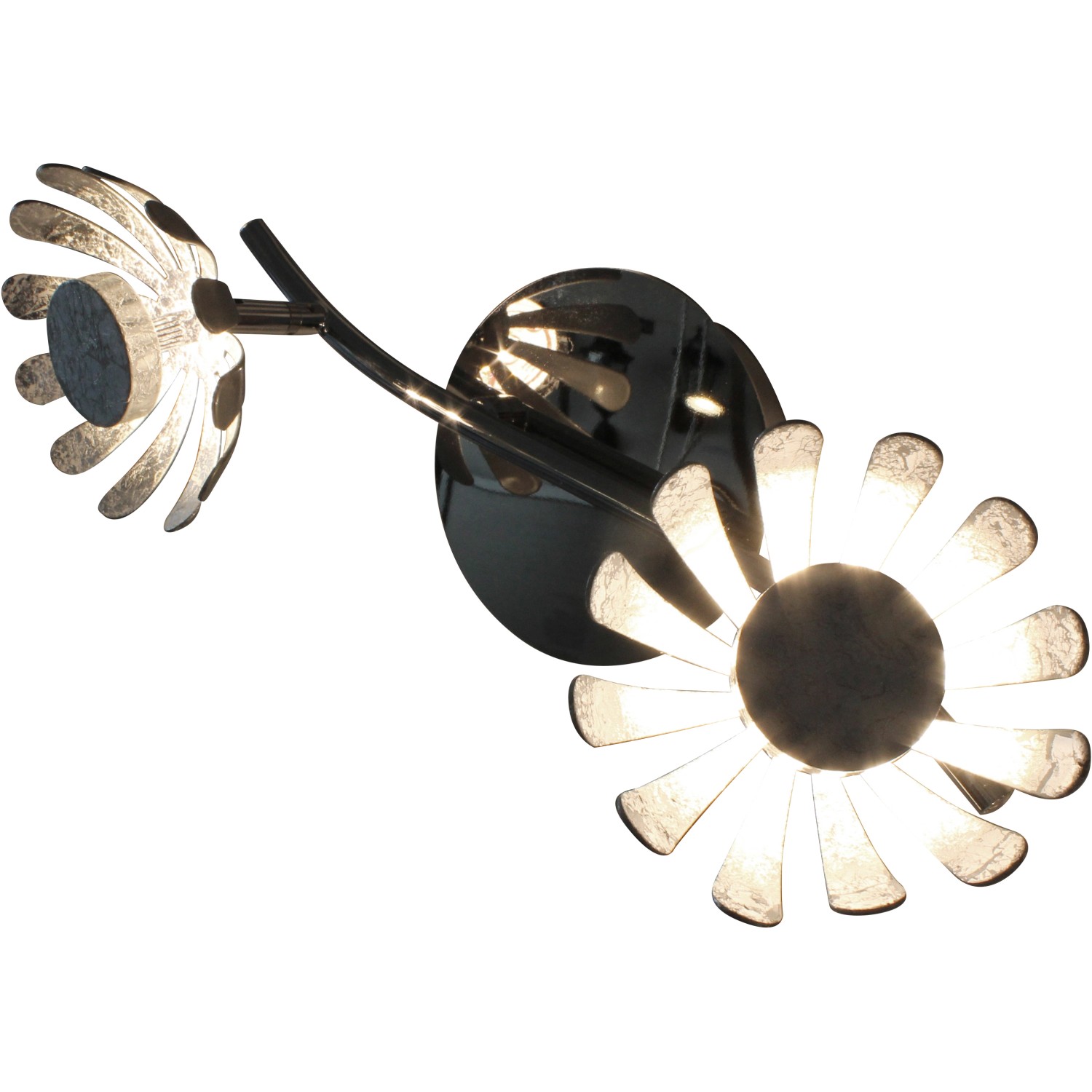 Luce Design LED-Deckenleuchte Bloom-Spots 9022-2 SI 2-flammig Silber Ø 10 cm von Luce Design