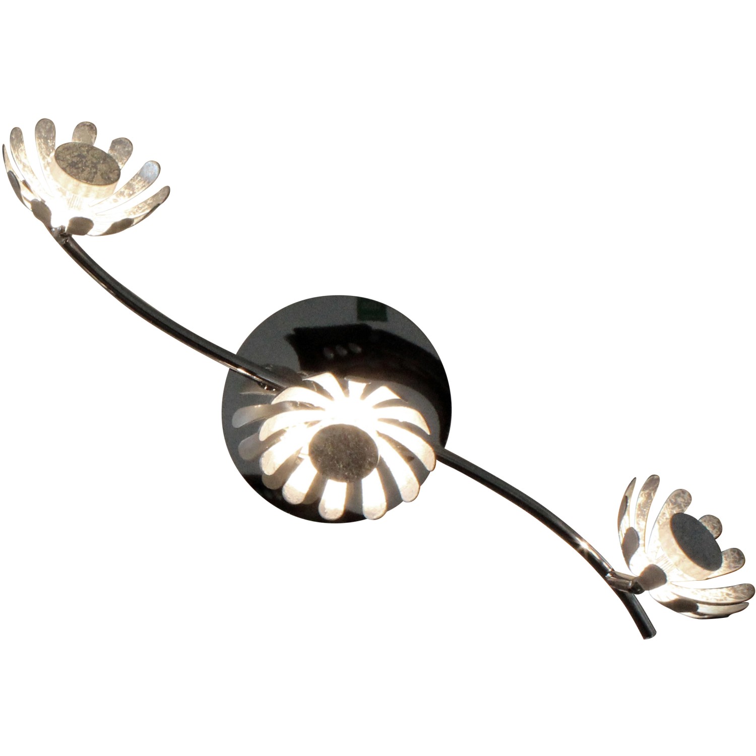 Luce Design LED-Deckenleuchte Bloom-Spots 9022-3 SI 3-flammig Silber Ø 10 cm von Luce Design