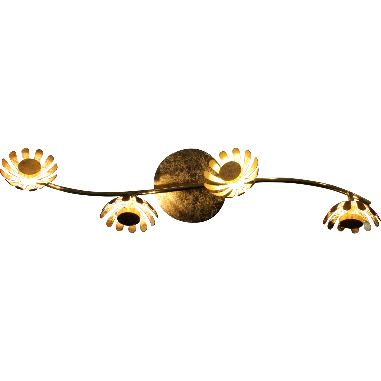 Luce Design LED-Deckenleuchte Bloom-Spots 9022-4 SI 4-flammig Gold Ø 10 cm von Luce Design